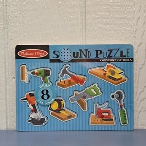 New Melissa & Doug Blue Sound Puzzle - Construction Tools